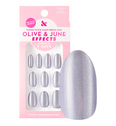 BP Velvet | Medium | Oval - Tab Press-On Press-On