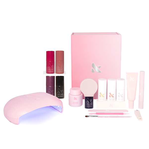 Bonus Fall Gel System featuring five seasonal gel polish shades and manicure tools for long-lasting at-home nail care
