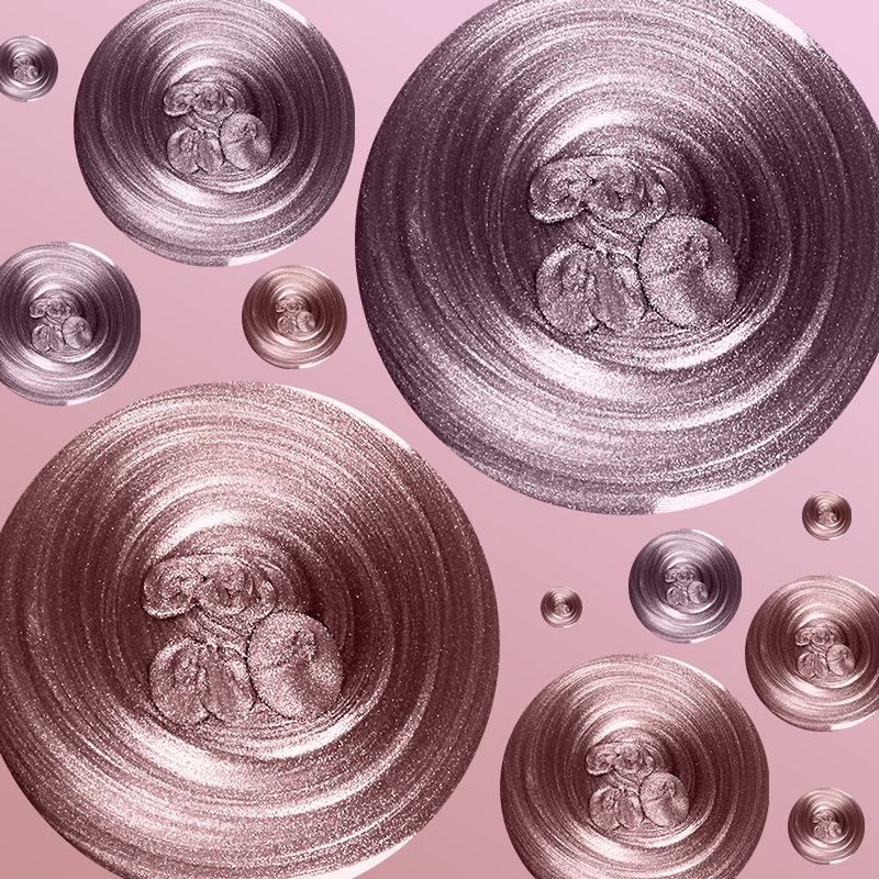 Pretty Neutral Velvet Duo magnetic velvet nail polish swirls in neutral pink and frosty purple shades.