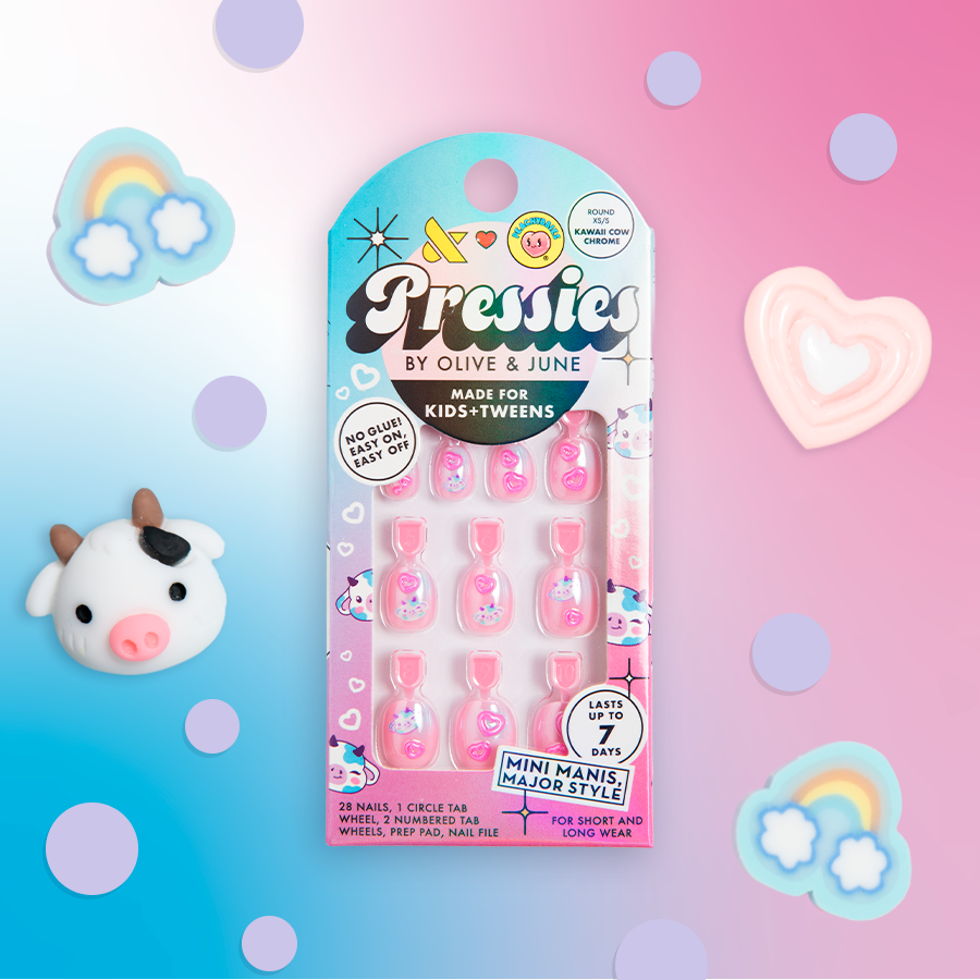 OJOS オホス ヘアブラシ coyseio jichoi Kawaii Cow Chrome - Pressies | Extra Short Short | Round – Olive