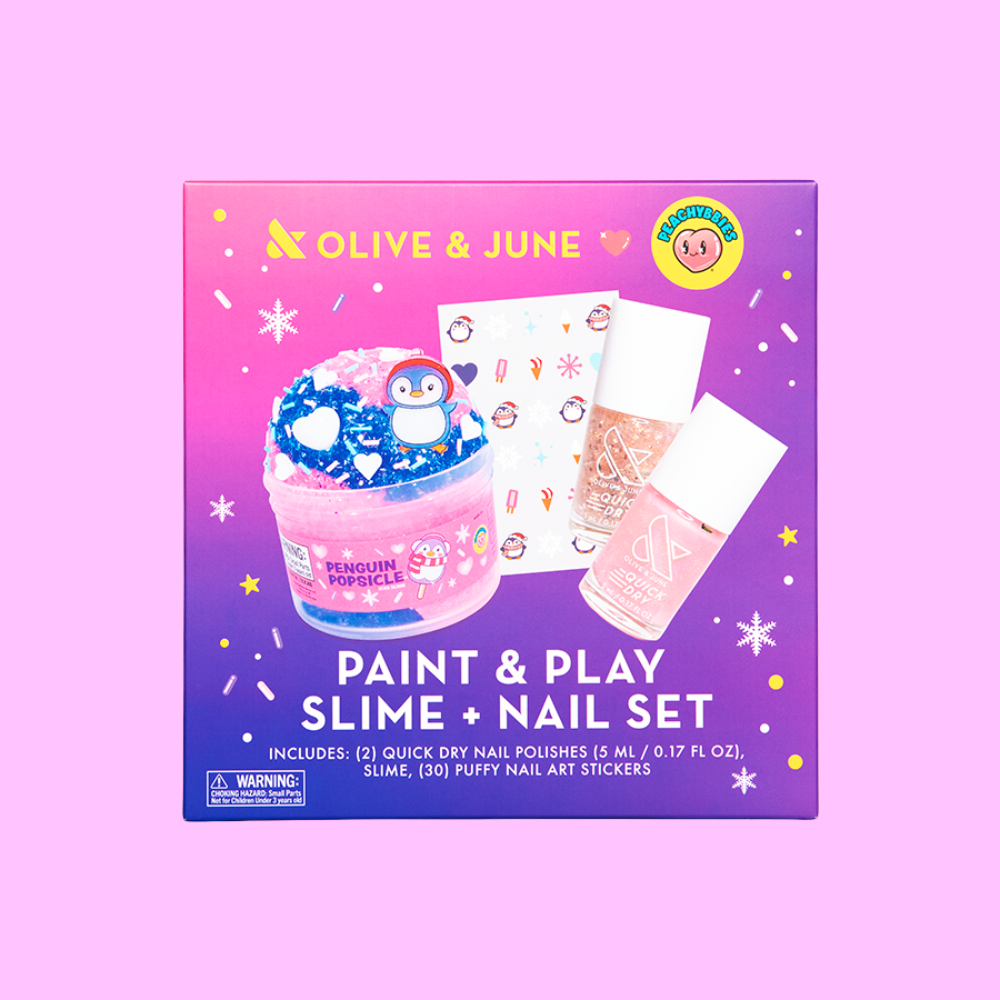 Paint & Play Slime + Nail Set – Olive and June