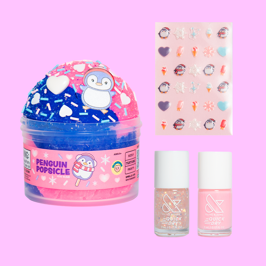 Paint & Play Slime + Nail Set – Olive and June
