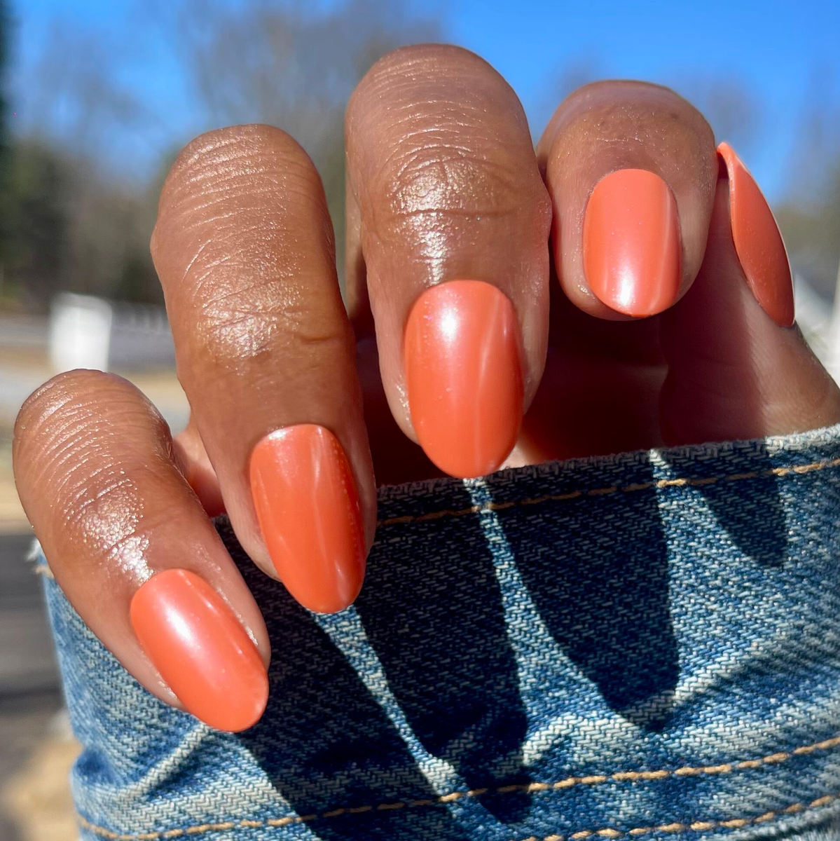 Bounce Back Chrome - Press-On | Medium | Oval – Olive and June