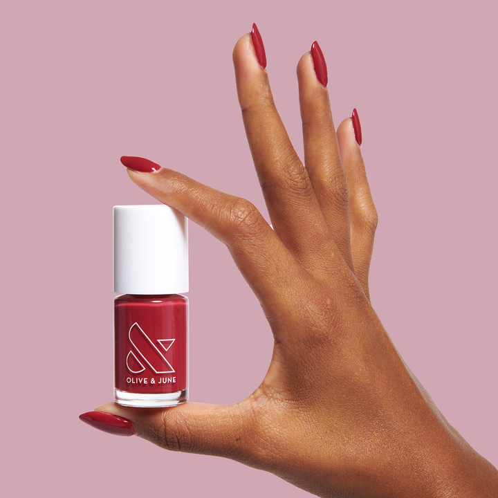 In the Clutch polish a vibrant magenta red