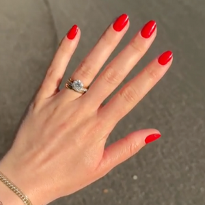 Kylie Jenner Plump Red Mani