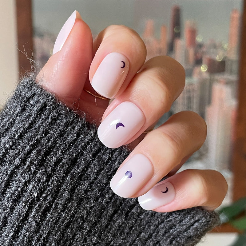 picture of Moon Phases | Short | Squoval - Tab Press-On