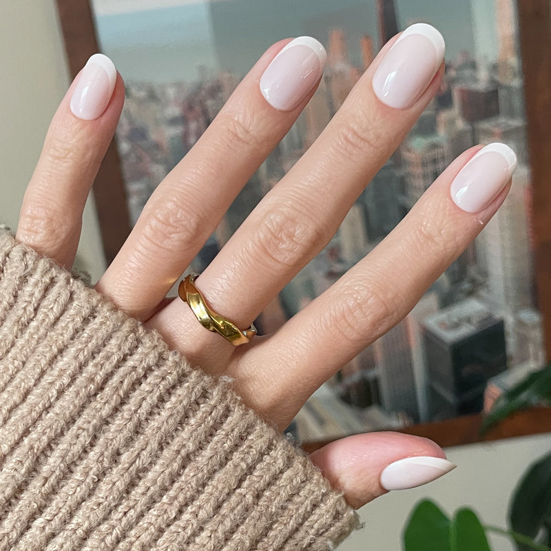 picture of Classic French | Short | Round - Tab Press-On