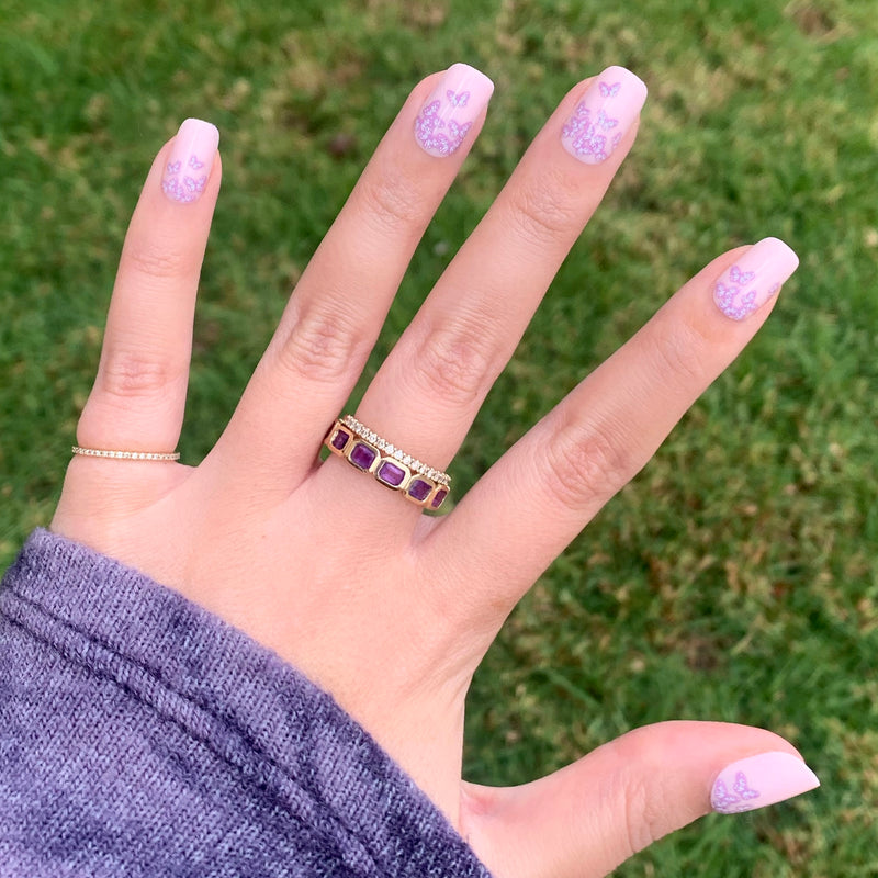 picture of Butterfly Ombre - Press-On | Short | Squoval