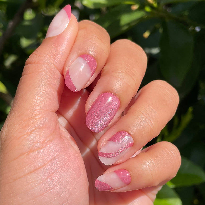 picture of Velvet Swirls Fig Ranch - Press-On | Short | Round