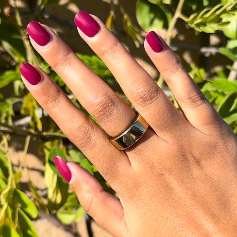 picture of Mulberry | Extra Short | Squoval - Tab Press-On