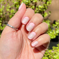 Organic Swirl | Extra Short | Round - Tab Press-On single nail ugc