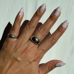 Groovy Swirl - Press-On | Short | Round pink and lavender false nails with a playful swirl for an easy at-home manicure.