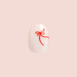 All Out Christmas Minimalist - Press-On | Extra Short | Round