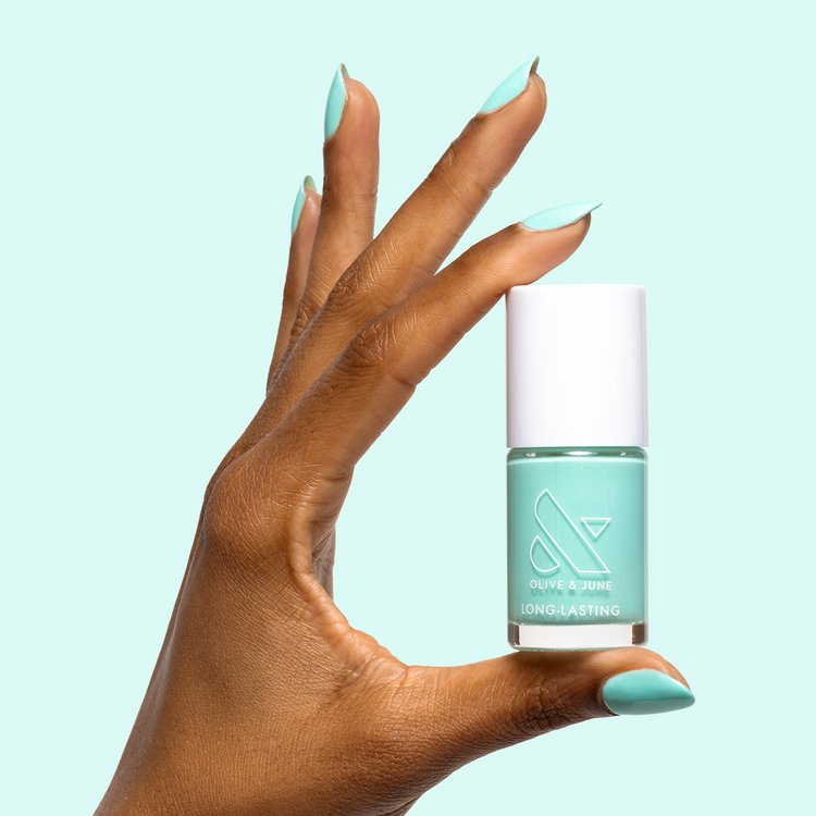 All Manis on Deck polish tropical turquoise