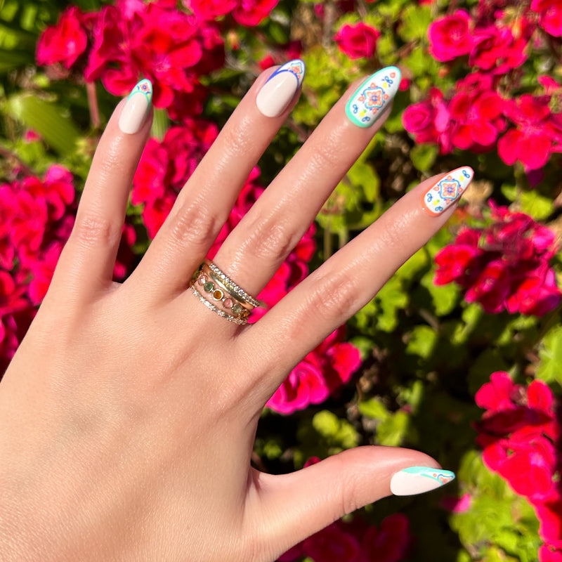 picture of Italian Tile French - Press-On | Medium | Almond