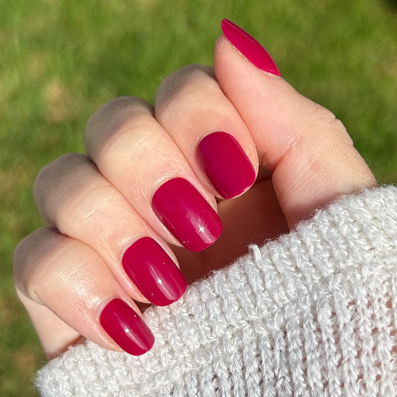 picture of Mulberry | Extra Short | Squoval - Tab Press-On