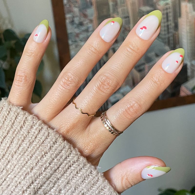 picture of Mushroom Fall French - Press-On | Medium | Almond