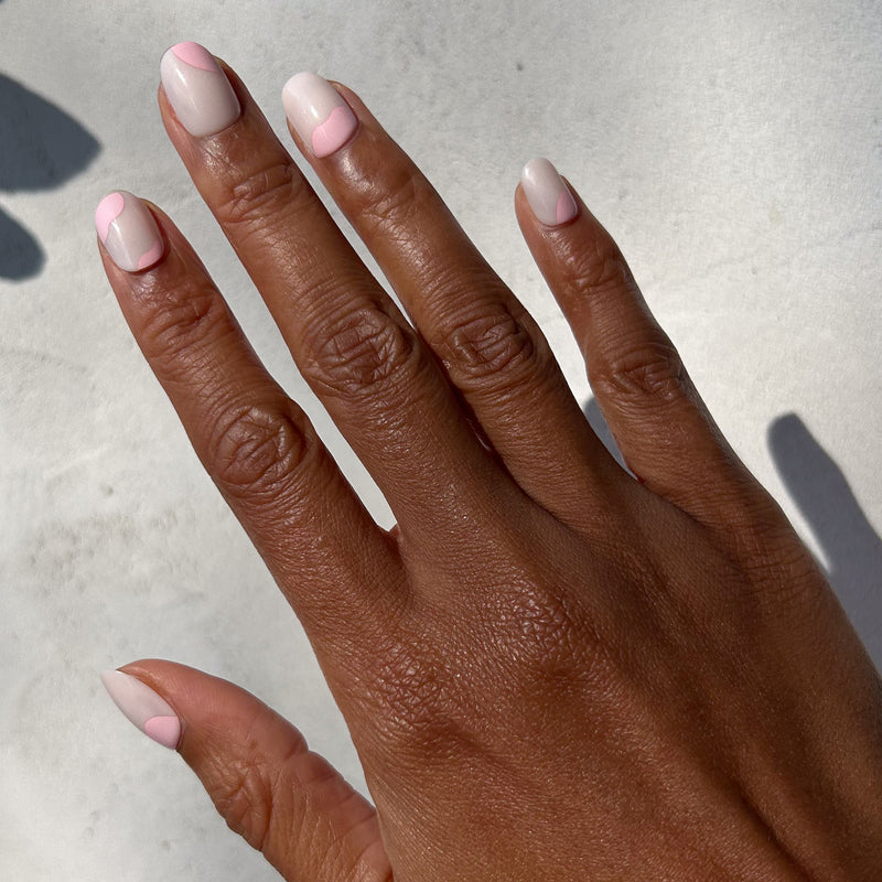 picture of Organic Swirl | Extra Short | Round - Tab Press-On