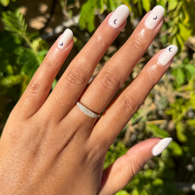 picture of Moon Phases | Short | Squoval - Tab Press-On