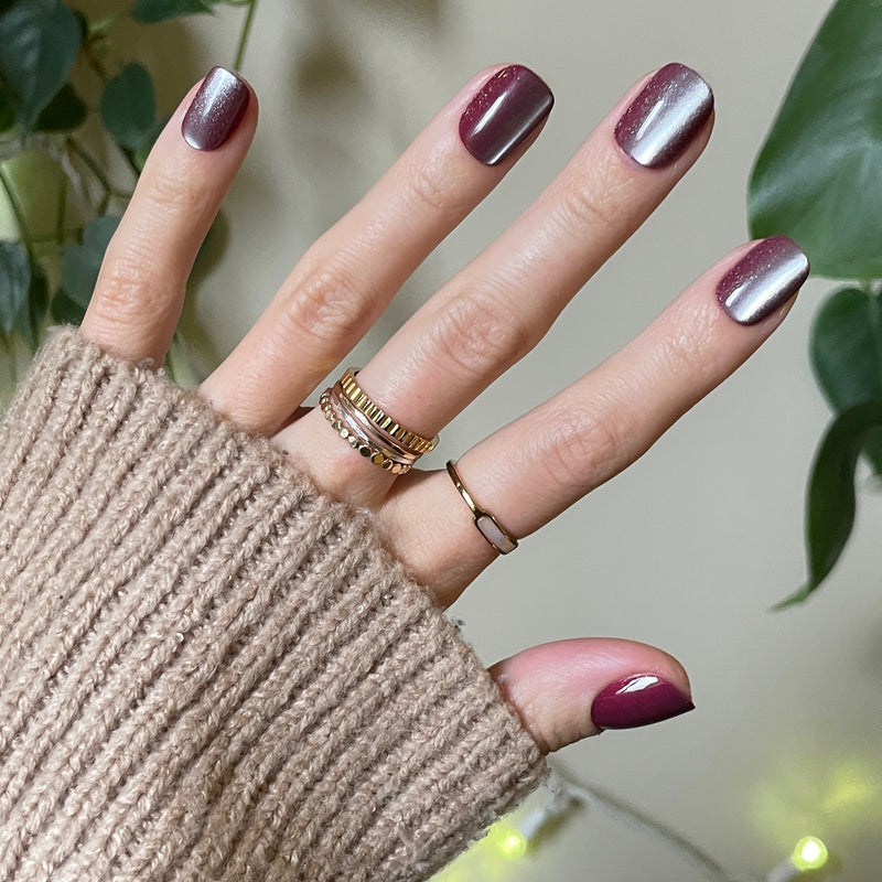 picture of Velvet Berry - Press-On | Extra Short | Squoval