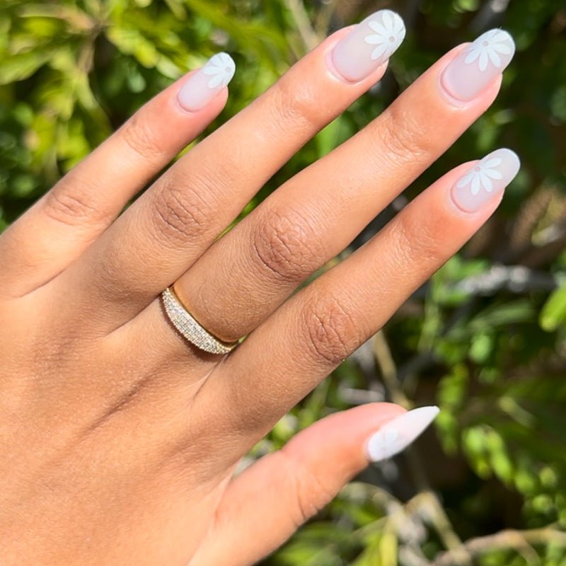 picture of Daisy Pop | Short | Round - Tab Press-On