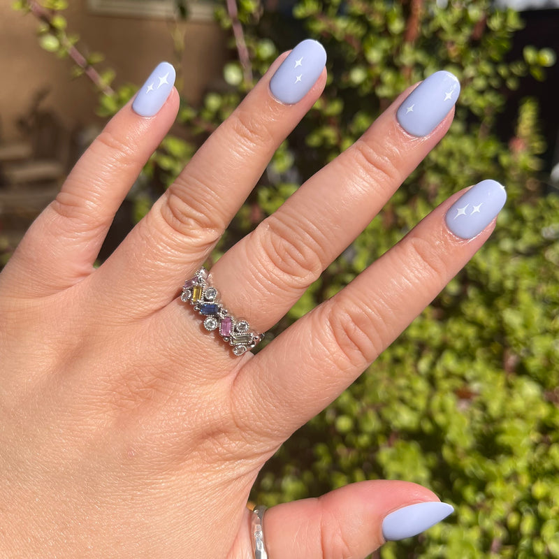 picture of Sparkle Accent | Short | Round - Tab Press-On