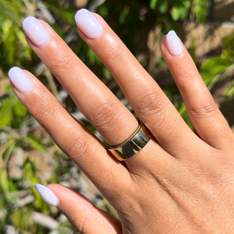 picture of Tonal Lavender French | Extra Short | Round - Tab Press-On