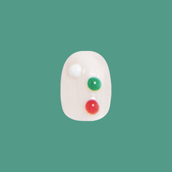 Bejeweled Christmas - Press-On | Extra Short | Round