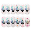 Set of 12 Big & Bold Press-Ons by Olive and June with 3D puffy and fierce French manicure designs for bold at-home nails