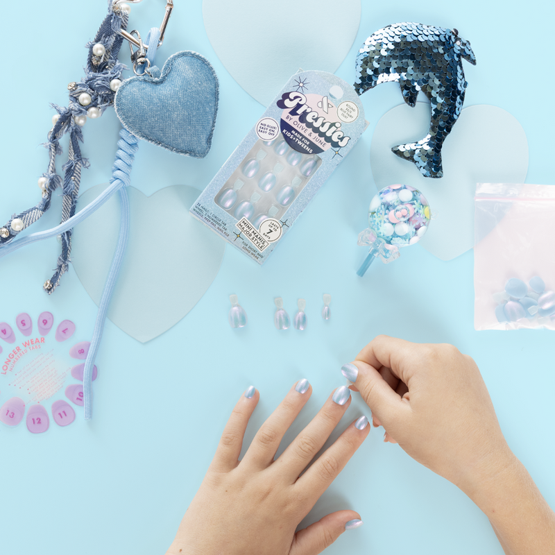 Blue Fairy Dust - Pressies | Extra Short Short | Round - Pressies