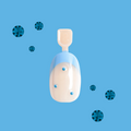 Blue Skies Dot French - Pressies | Short Medium | Round thumbnail