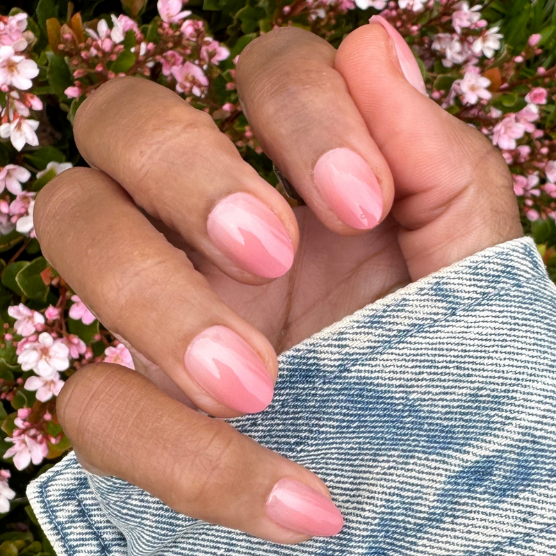 picture of Blush Syrup Gradient - Press-On | Short | Almond