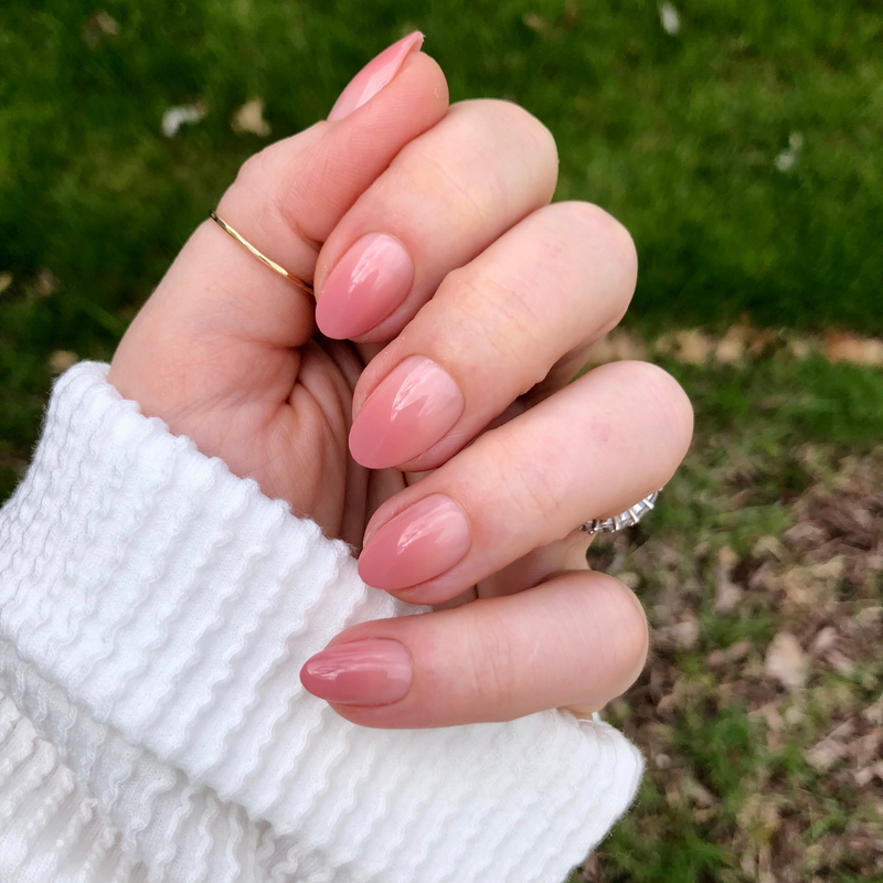 picture of Blush Syrup Gradient - Press-On | Short | Almond