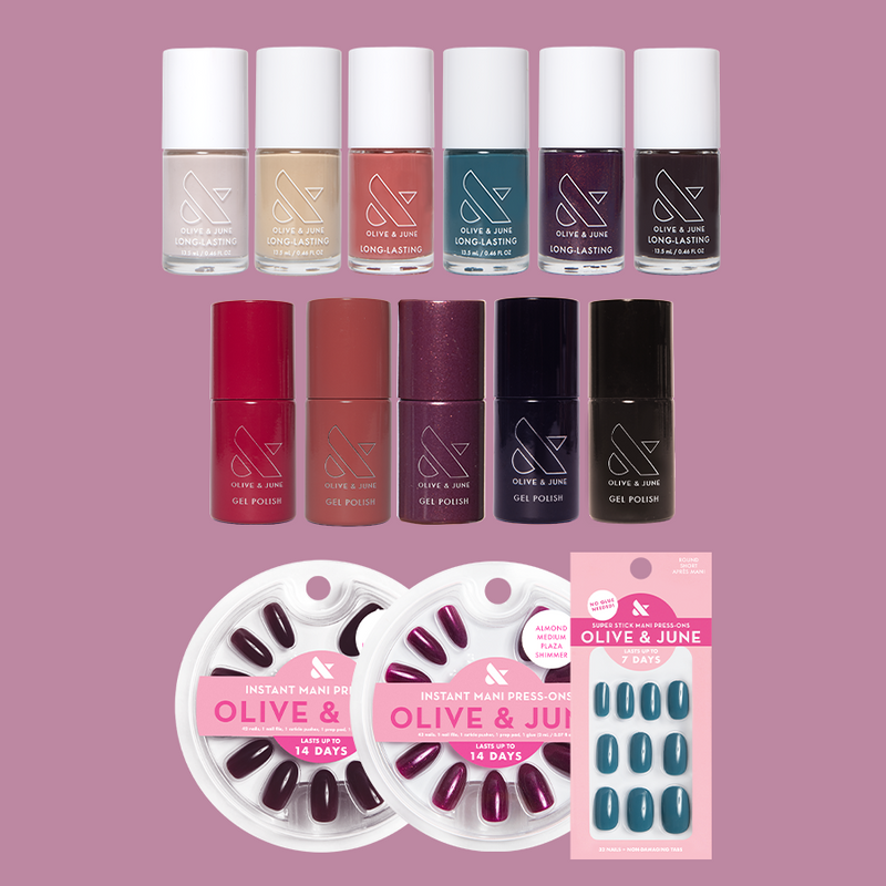 Bonus Fall Polish & Press-On Set