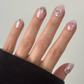 Bootiful Bows - Tab Press-On | Extra Short | Round single nail ugc