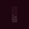 Bottle of Covet - Gel nail polish in a cool deep plum shade with Olive and June branding on dark background thumbnail