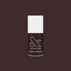 Let's Stay In gel polish bottle in ultra dark maroon-brown for a long-lasting manicure by Olive and June