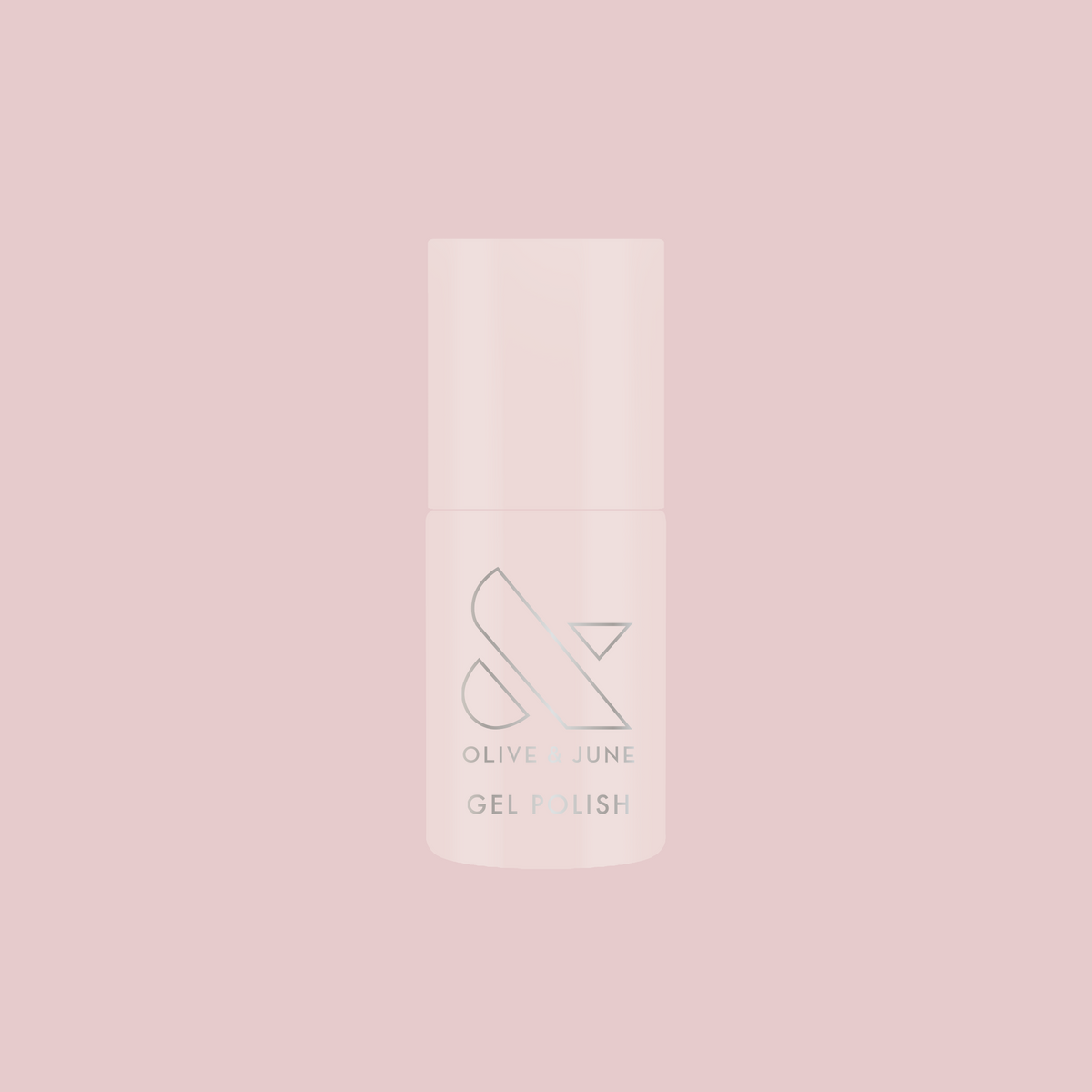 CCT - Gel polish bottle on a soft pink background for a feminine, sheer gel manicure by Olive and June