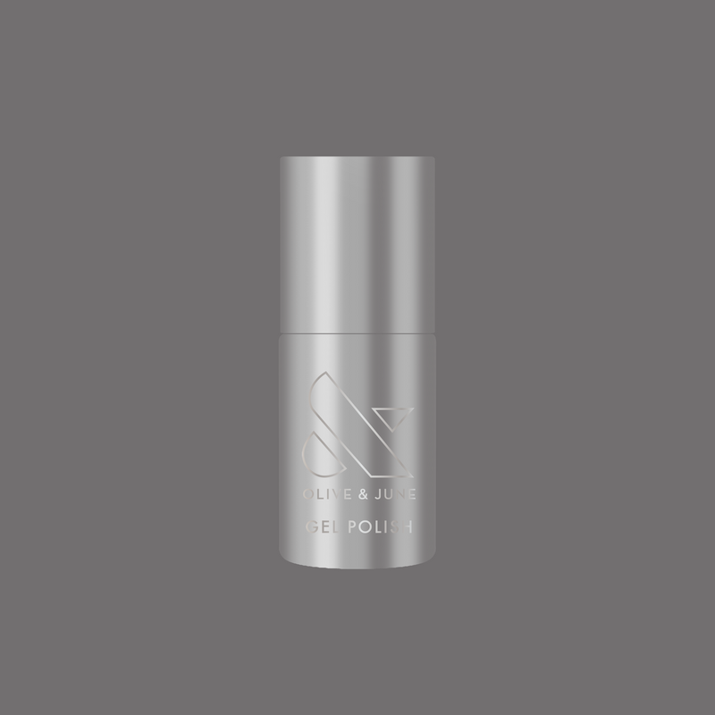 Cosmic Silver - Gel metallic silver gel polish bottle by Olive and June for long-lasting mani and quick dry polish