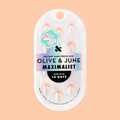 Bounce Back Chrome French - Press-On | Extra Short | Round with shiny orange tangerine tips for easy at home manicure