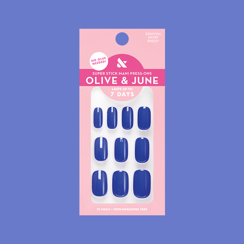 Breezy | Short | Squoval - Tab Press-On - Tab Press-On