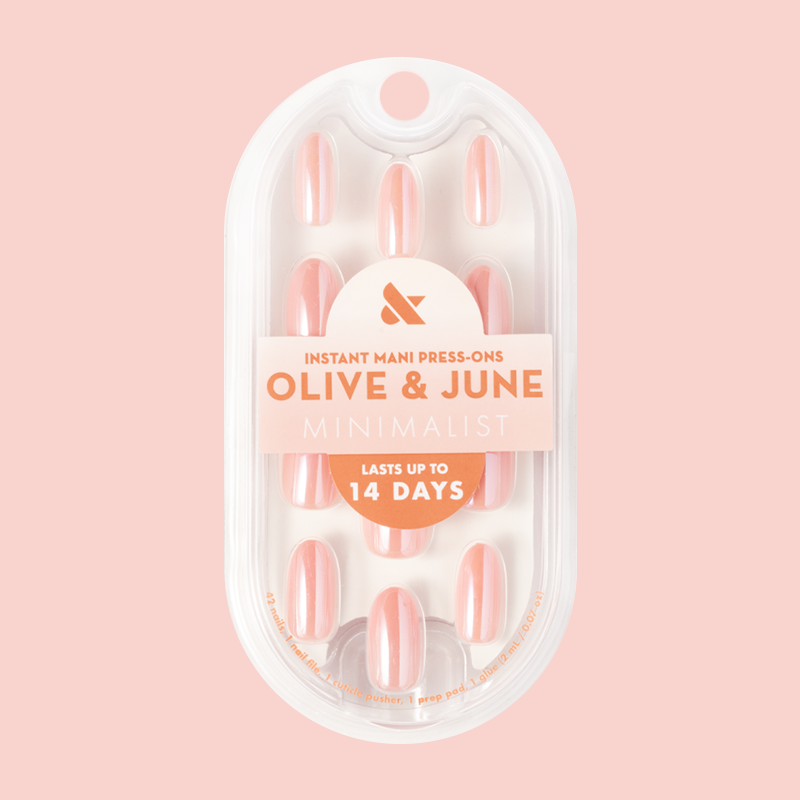 Bubblegum Jelly Chrome - Press-On | Medium | Oval 