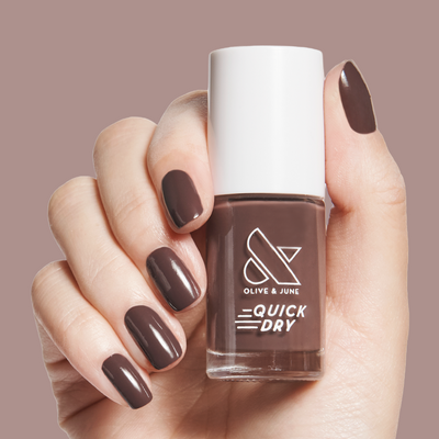 Bunny Bunny deep neutral brown Quick Dry Polish