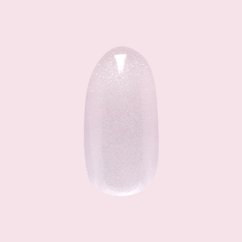CDJ Velvet - Press-On | Medium | Oval nail in shimmery neutral grey-beige with soft velvet finish for easy at home mani