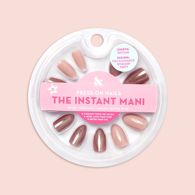 CDJ + Sundance Shimmer Accent Nail - Press-On | Medium | Almond 