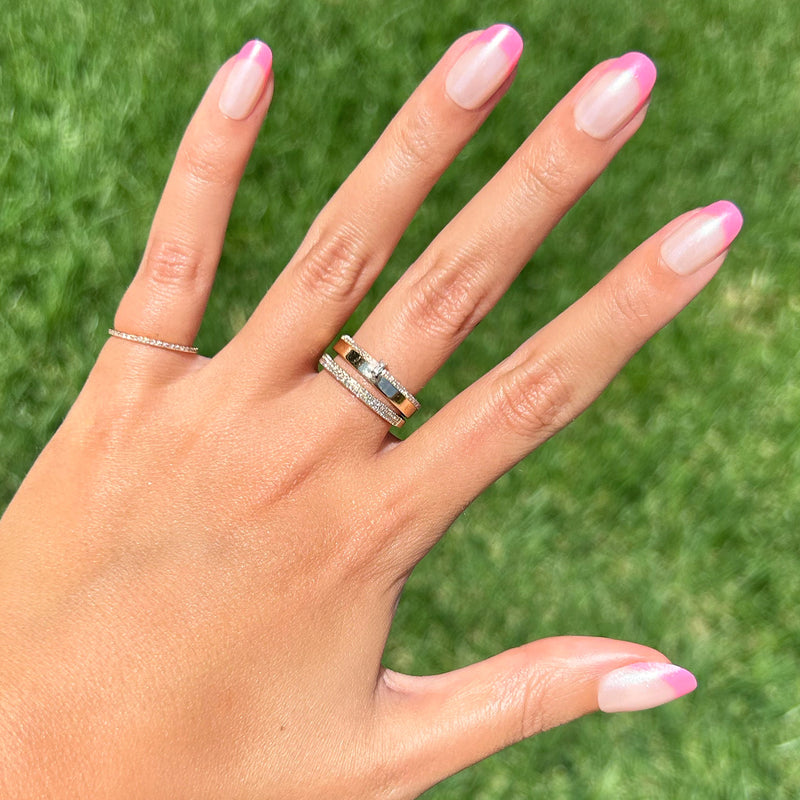 picture of Pink Chrome French - Press-On | Short | Round