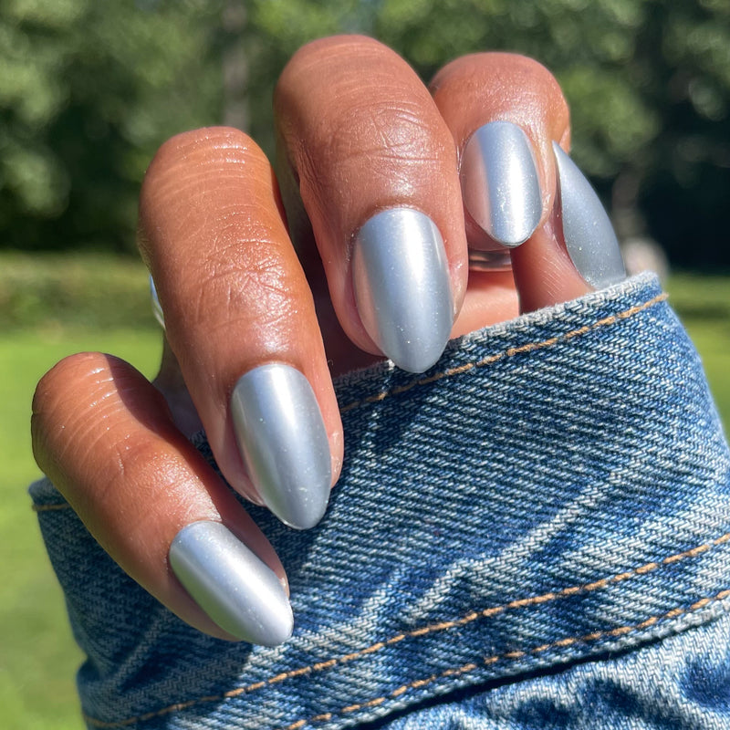 picture of Steel Velvet - Press-On | Medium | Almond