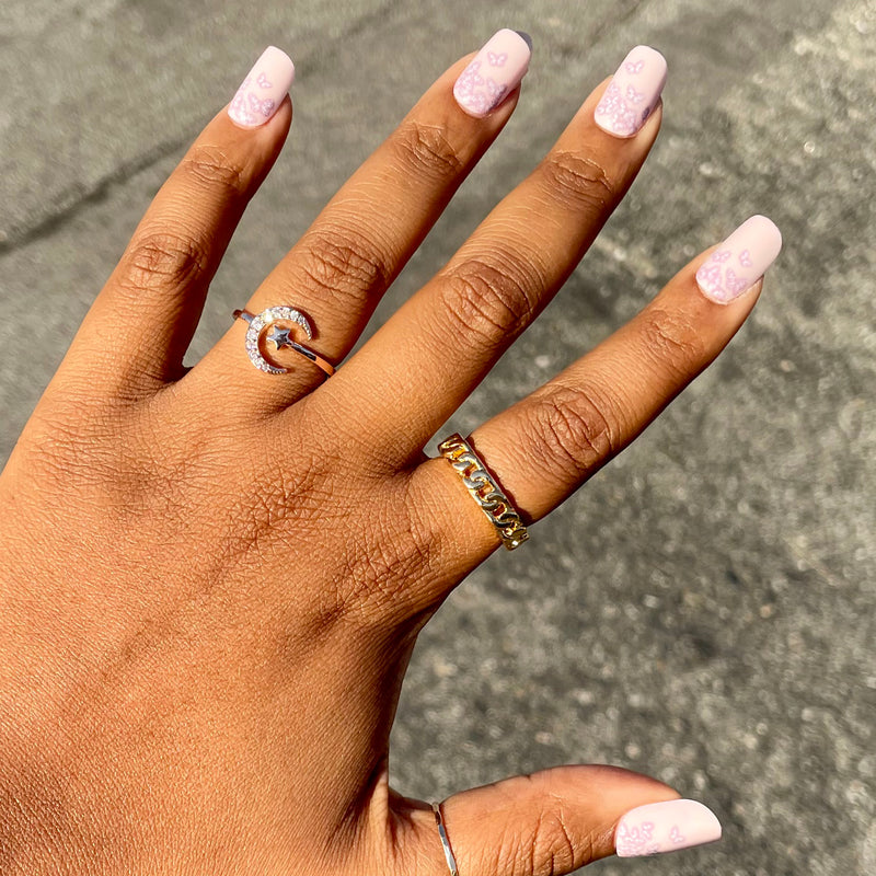 picture of Butterfly Ombre - Press-On | Short | Squoval