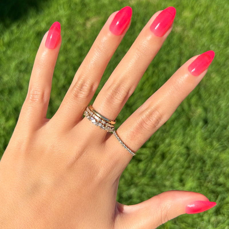 picture of Double Pink Jelly French - Press-On | Medium | Almond