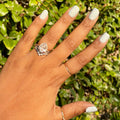 Angelfish Flower Shower - Press-On | Extra Short | Squoval pale blue nails with delicate white daisy design for easy at-home mani thumbnail